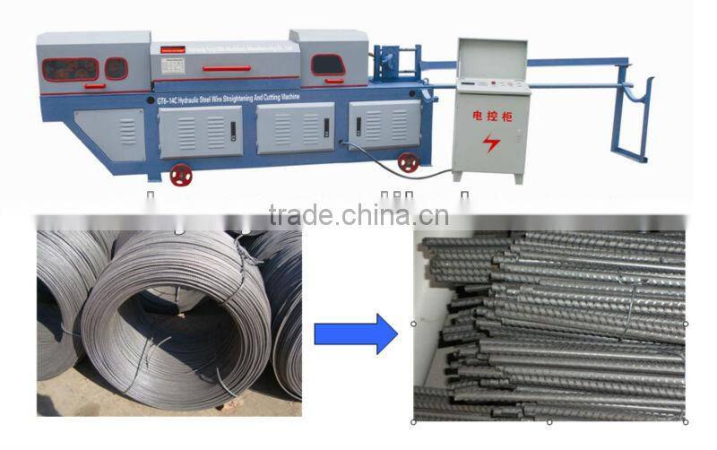 Gold supplier bar straightening and cut off machine