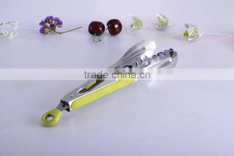 New style Stainless Steel Tongs for Barbecue(BBQ) and Baking, Kitchen Hand Tool, Easy Wash