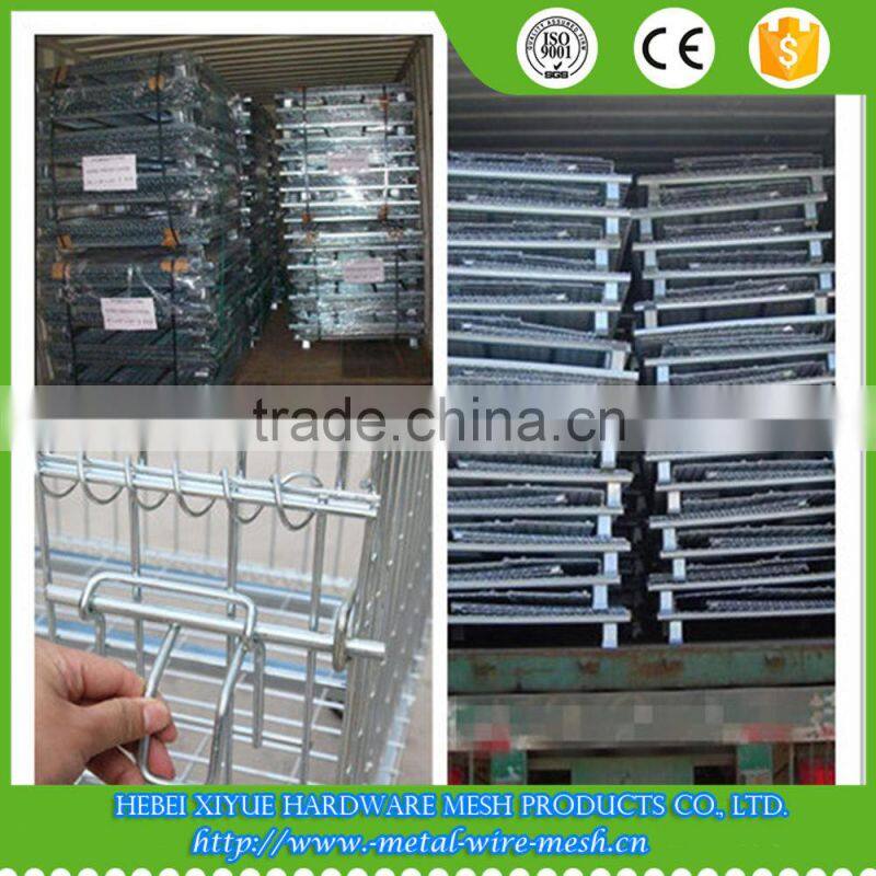 High capacity stackable storage Industrial wire mesh containers
