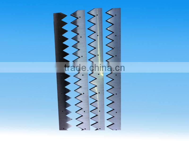 Straight cutting saw blade for food/paper/plastic pcaking