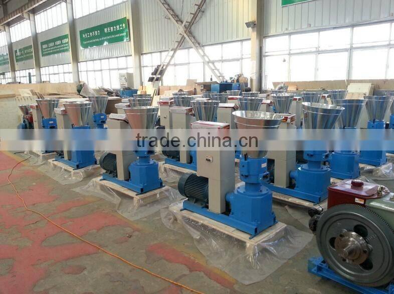 Flat die wood sawdust pellet making machine for sale