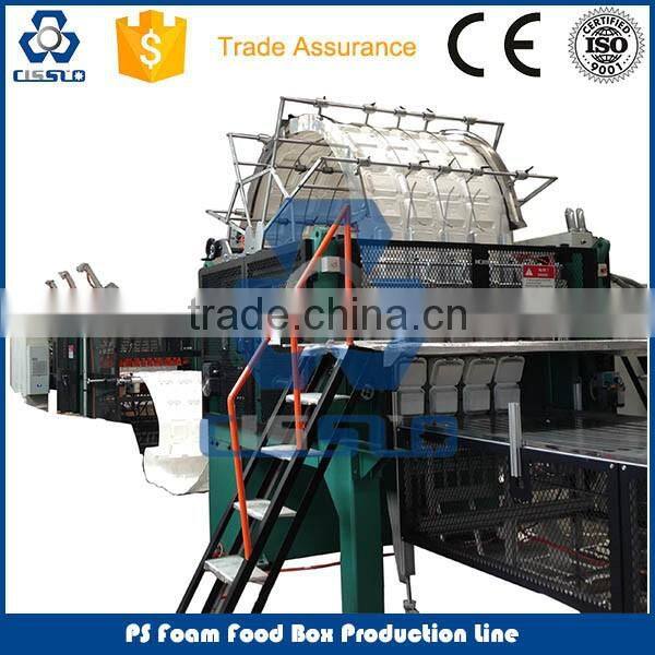 Disposable lunch box making line