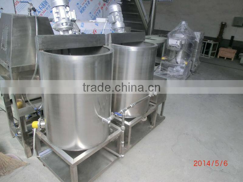 Sugar coating line and sugar heating and melting machine