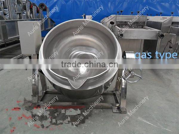 industrial automatic cooking jam pots double cooking jacket mixer