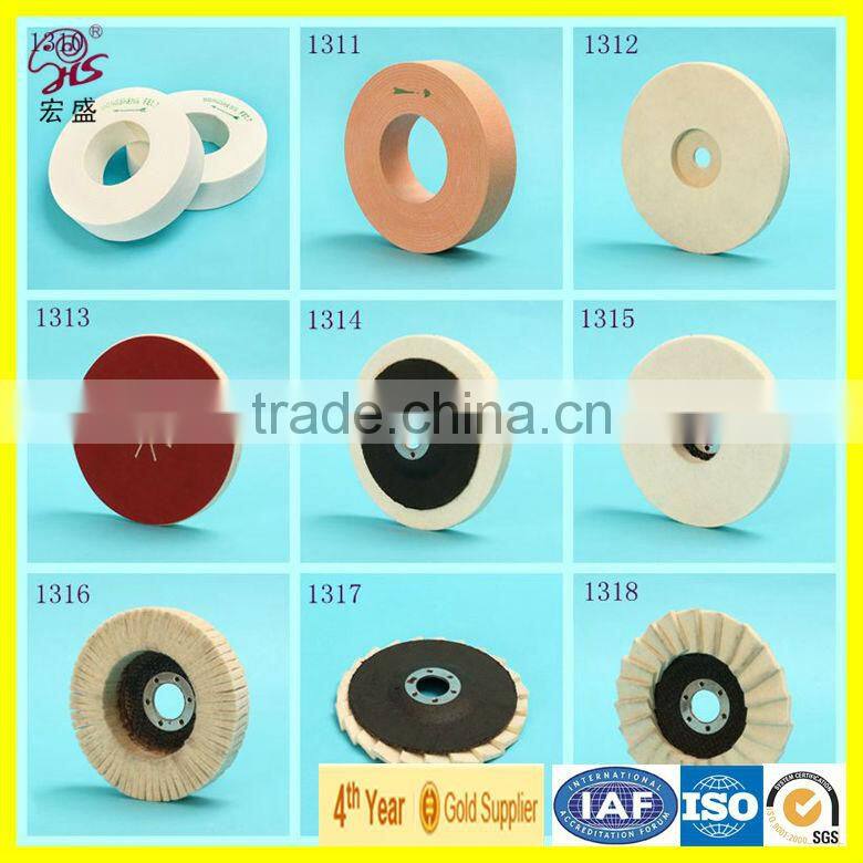 100% wool flap disc for corner grinding