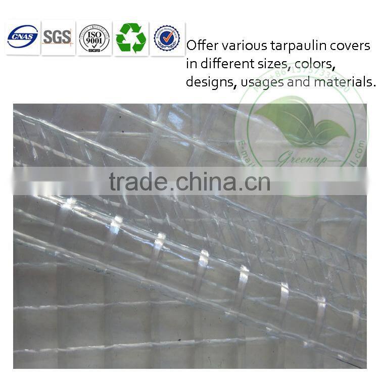 super quality thick PVC coated transparent mesh fabric