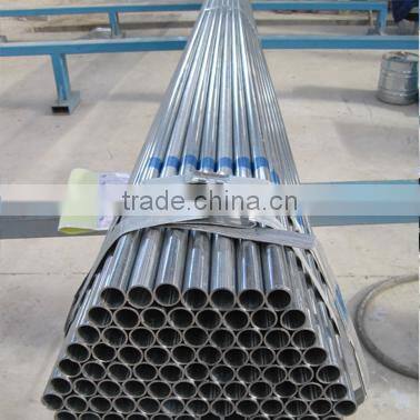 50.8*1.1mm erw 60-80g/m2 greenhouse pre galvanized round pipe