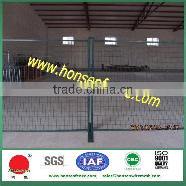 Orange Color Powder Coated Temporary Fencing For Canada Market