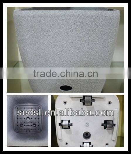 sand surface plastic flowerpot,bonsai pot,frosted garden planter
