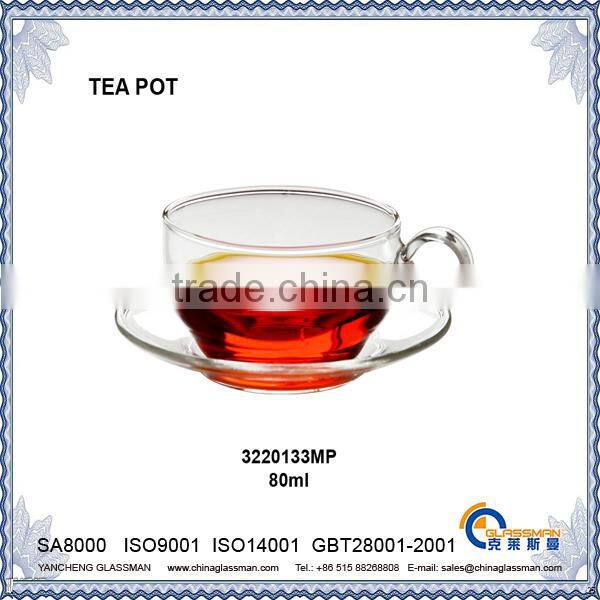 clear borosilicate glass tea pot TC133MP