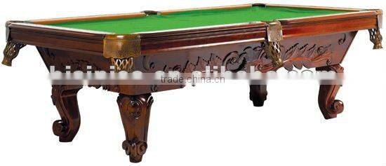 Hand carved classical wooden antique pool table,MOQ:1PCS(B68031)