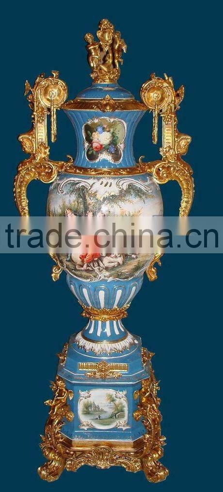 Floral Design Ceramic Whorl Prize Cup, Spring Spirit Blue Prize Cup