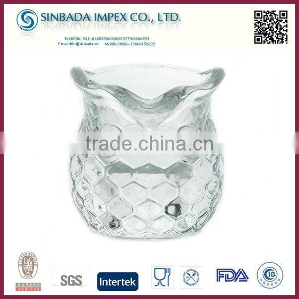 2015 hot sale custom cheap crackle glass hurricane candle holders