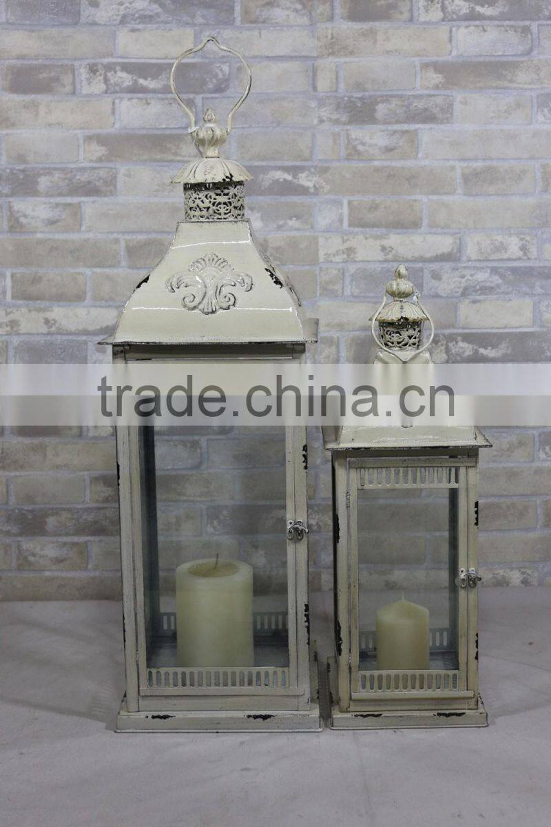 Wholesale Candle Holder Hanging Garden Metal Antique Home Decor Lantern