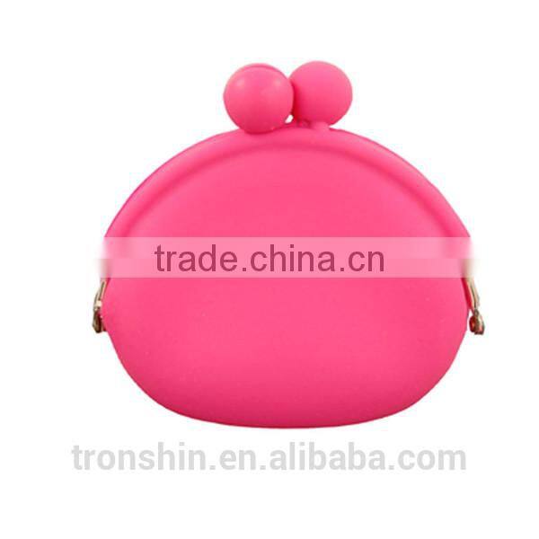 factory hot sale lovely silicone coin case