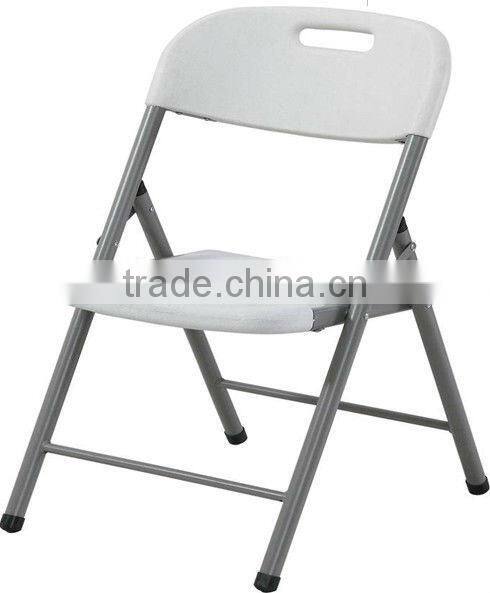 2014 Hot sale blow molding armless plastic folding chair