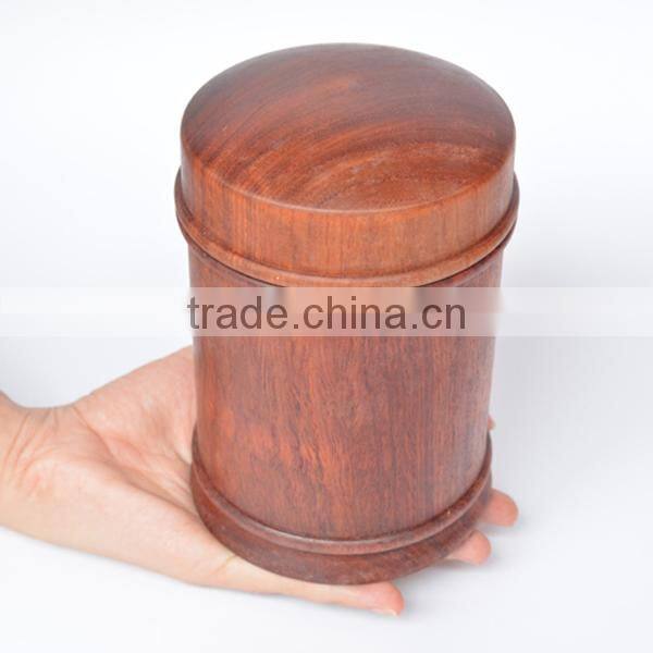 Custom hand carved polished rosewood tea cans,hand operated wood cans