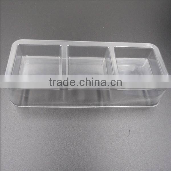 chocolate plastic trays packaging vacuum forming customized offset printing black plastic blister tray for chocolate boxes