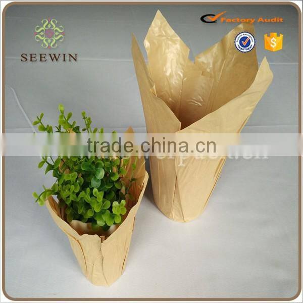 Cheap wholesale Flower Kraft paper Pots Cover