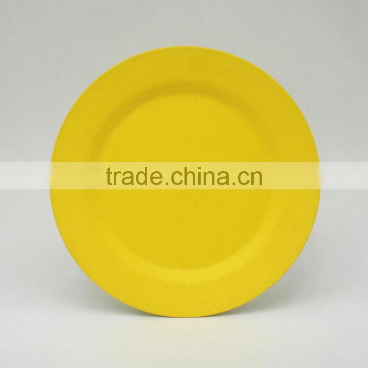 factory wholesale biodegradable bamboo fiber eco plate
