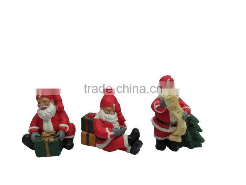 2014 new handmade resin christmas santa gift for sale