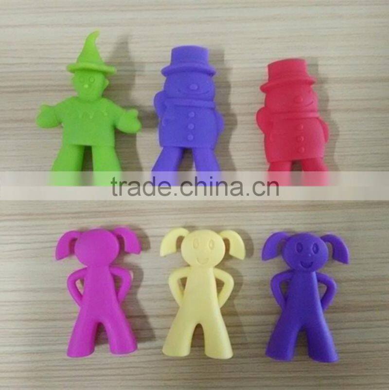 high quality clown -shaped silicone chopsticks holder