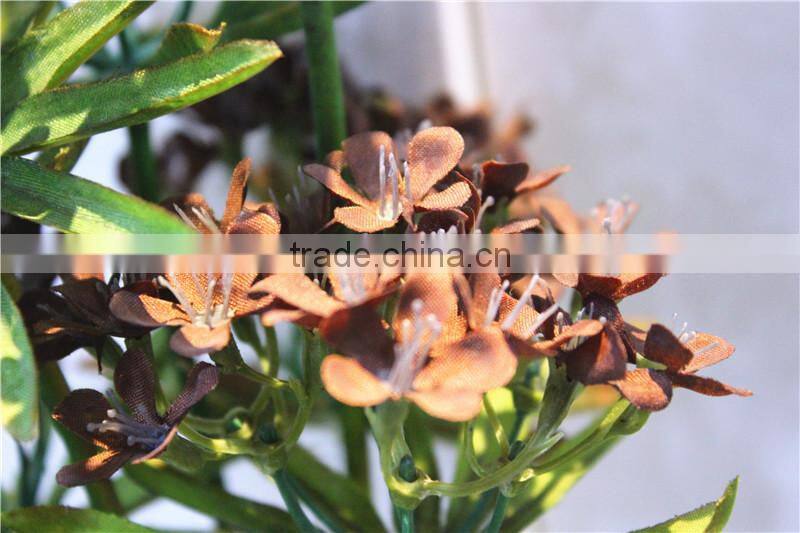 Home garden decoration 108cm hight light pink Single branch 6 heads small artificial wedding flowers ELTH03 0404