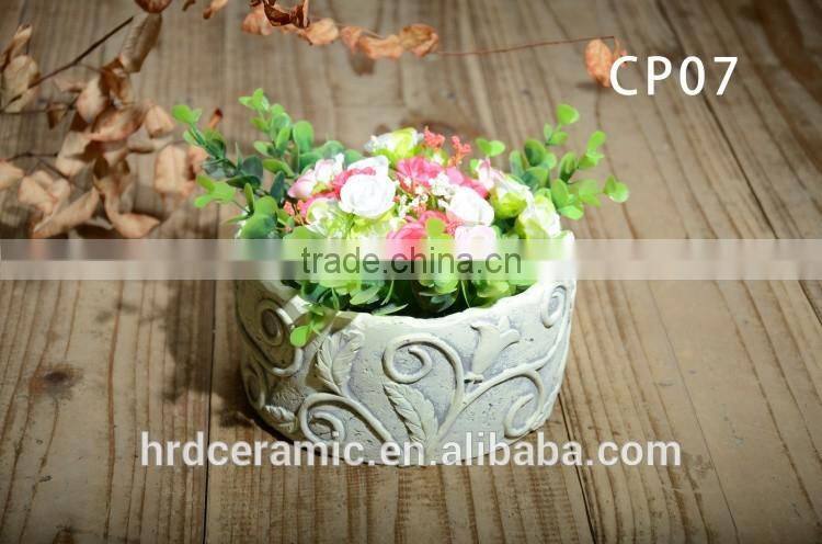 New products cement garden planter plant pots & planters