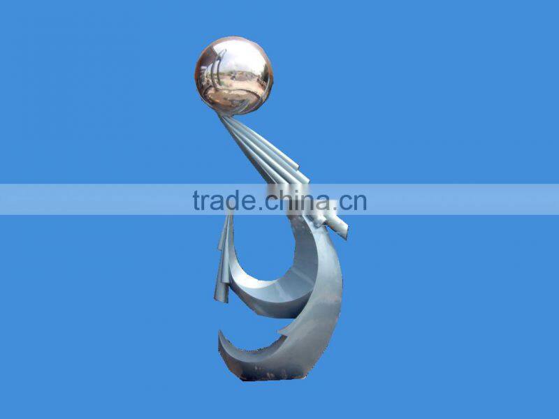 Large modern sculpture stainless steel balls