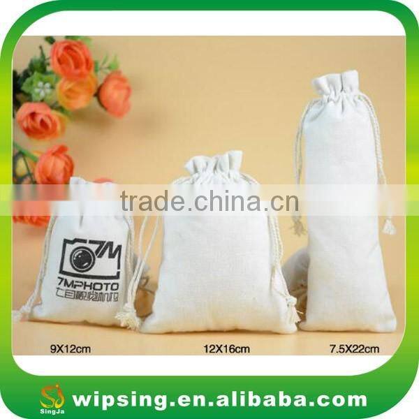 Custom Design Full Printing Cotton Drawstring Bag