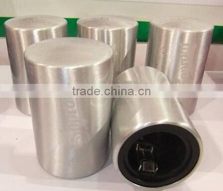 Good selling stainless steel cylinder shape push down bottle opener
