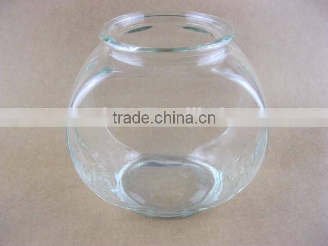 ball-shape glass vase , Mini Clear Glass fish bowl