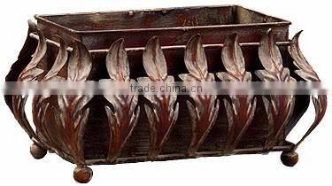 gold plated brass antique centerpiece planters