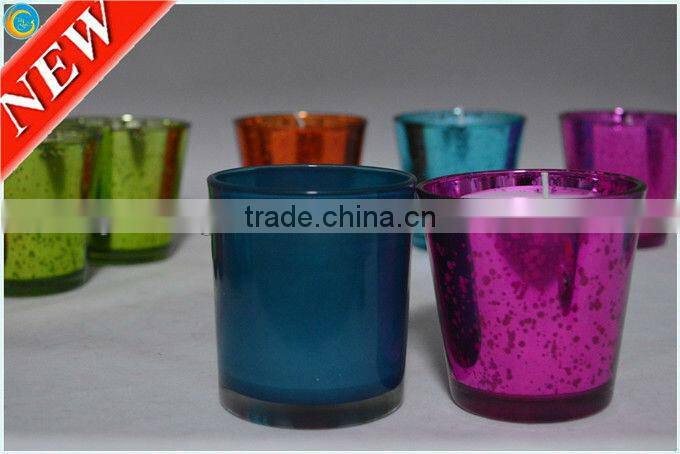 holder candle,props for the wedding,frosted glass candle jars