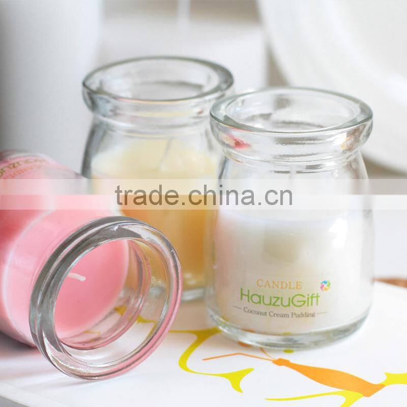 Smokeless candle glass cup / romantic scented candle birthday candle jar