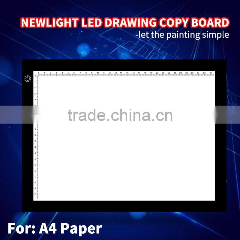 High brightness LED light tracing drawing table copy board A4 size