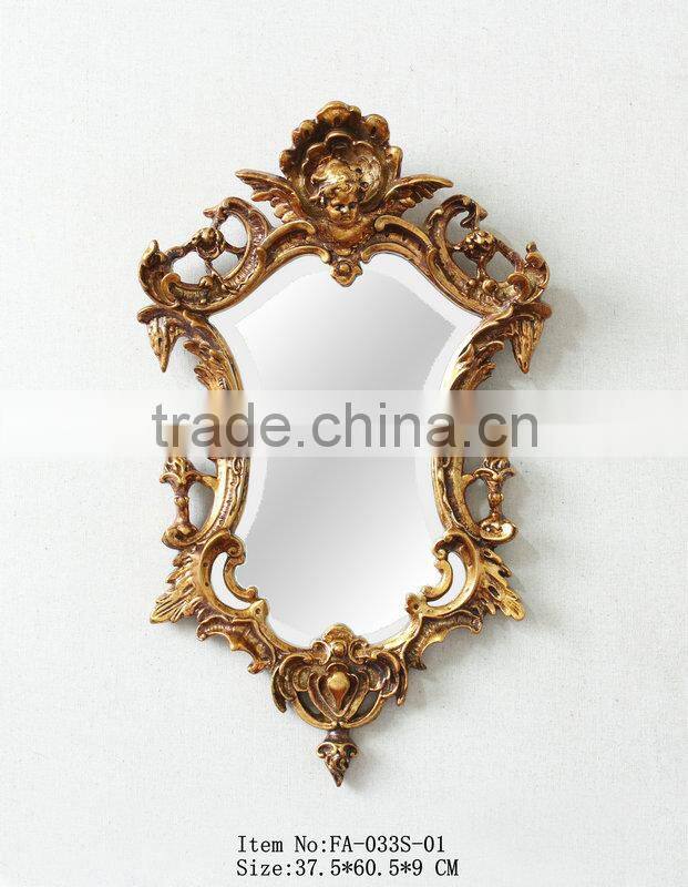 Small size resin Living room Decorative wall mirror FA-033S-01