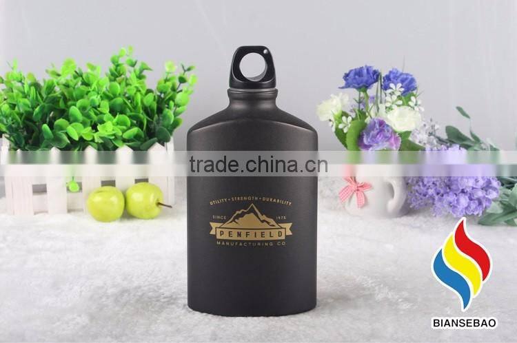 matt black sports aluminum bottle for wine drinking