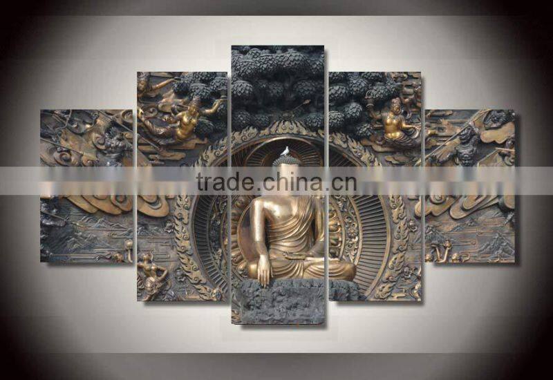Buddha statue Painting metal craft buddha wall sculpture for home decor