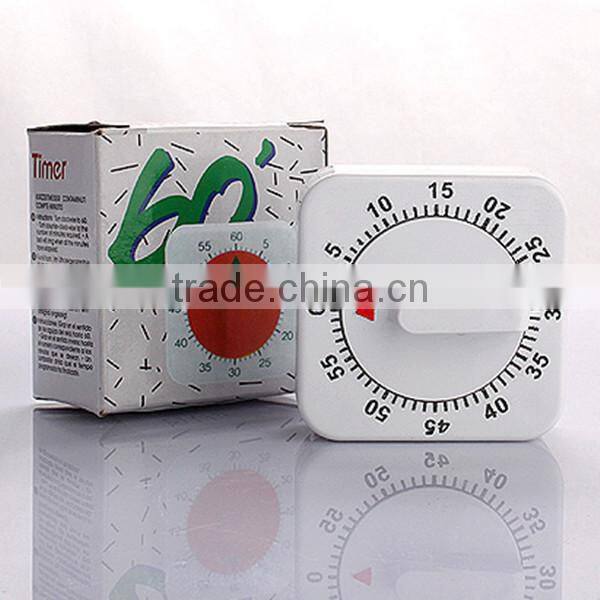 Plastic desk timer clock in portable and novelty feature