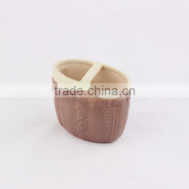 20%save 2016 home decoration yellow and brown ceramic bathroom accessories sets