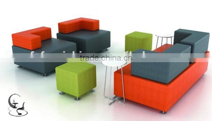 Hot sale small modern office sofa with cheap price waiting rest chair for shop public area furniture