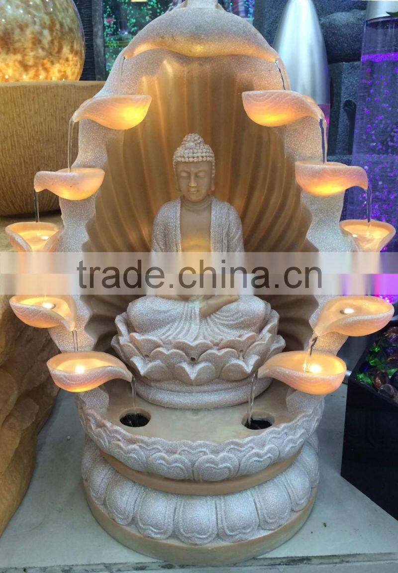 wholesale new feng shui resin products buddha water founatins