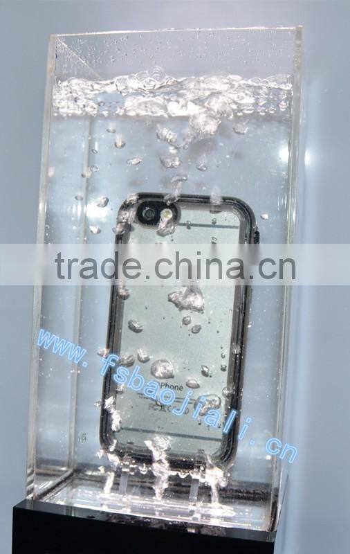 Waterproof moblie phone cover LED display stand