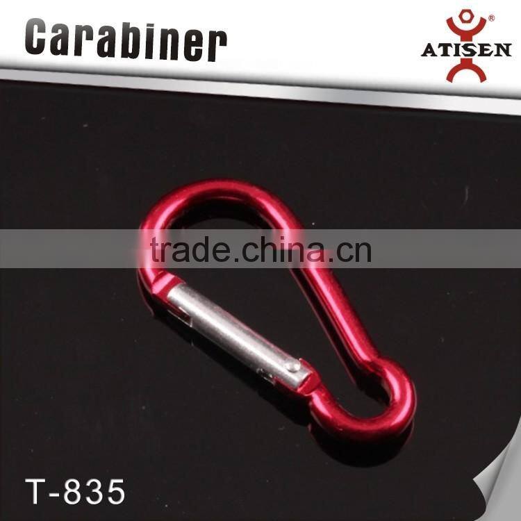 Wholesale Climbing Carabiner Hook Camping Key Ring Sport Keychain Camping Accessory