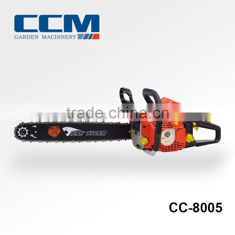 chain saw wood cutting machine/hedge trimmer/pruner 58/62/72cc