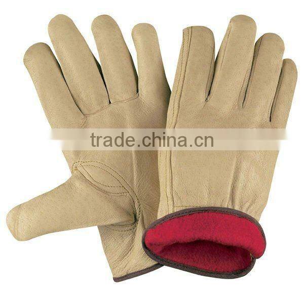 Cow grain leather winter gloves with CE certificateJRW03