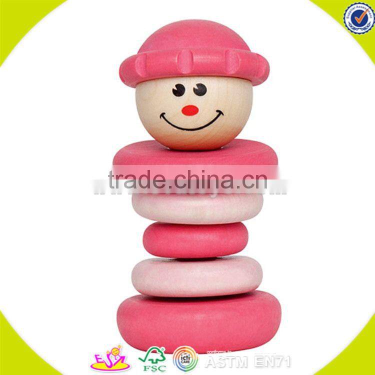 wholesale cheap colorful wooden building blocks toy top sale wooden wooden building blocks game bring fun W13D048