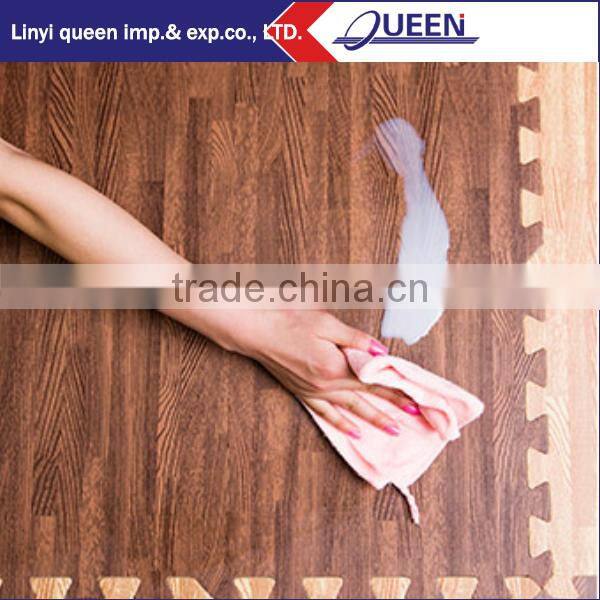 Waterproof interlccking wood floor mat