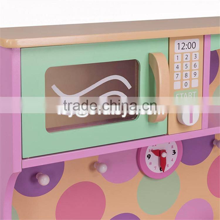 New design children pretend play kitchen wooden kids cooking toys W10C283